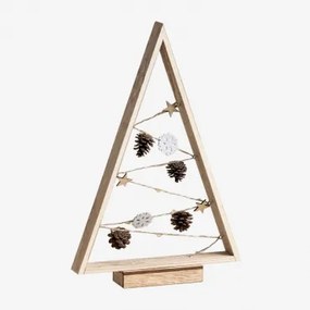 Kerstboom Van Hout Met Led-verlichting Niorb Natuurlijk - Sklum