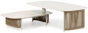 Hoek loungeset 6 personen Aluminium/rope Taupe  Coco Colorado