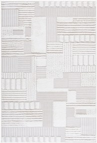 Handgeweven hoog-laag vloerkleed Halo