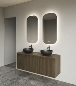 Gliss Design Notus toilet spiegel met LED-verlichting 40x100cm