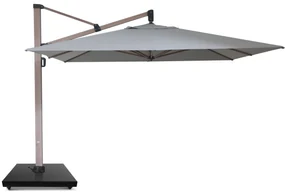 Zweefparasol  3.5x3.5m S1 (excl. voet) Grijs-antraciet Camello Mateo