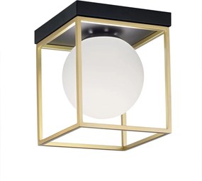 Plafondlamp APP1166-1C goud wit