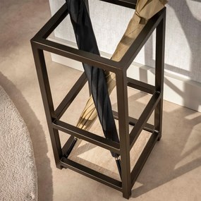 Vierkante Paraplubak Met Brons Frame