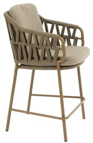 4 Seasons Outdoor Biarritz high dining set met Soho tafel 220 cm Tuinstoel   beige weerbestendig