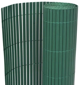 vidaXL Tuinafscheiding dubbelzijdig 90x500 cm PVC groen