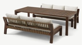 The Outsider Lounge Dining Set - Zambra - Wit - Acacia - The Outsider