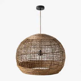 Udane Plafondlamp Natuurlijk - Zwart & Ø70 Cm Udane - Sklum