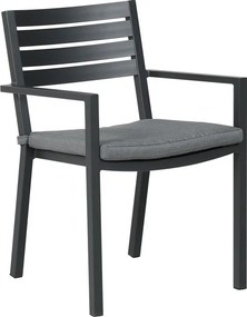 Garden Impressions Amarillo tuinstoel donker grijs - 4 stuks