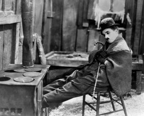 Kunstfotografie Charlie Chaplin, (40 x 30 cm)