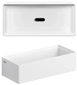 Clou New Flush fontein 38x18cm zonder kranenbank aluite Wit mat CL/03.13431