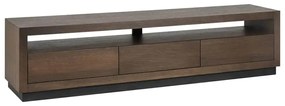 Richmond Interiors Oakura Brown Modern Tv-meubel Bruin Eiken - 185x40x45cm.