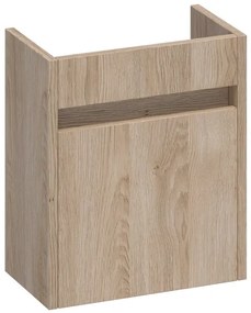 BRAUER Nexxt Fonteinonderkast - 40x45x22cm - 1 linksdraaiende deur - greep - MFC - legno calore - OUTLET UDEN FO-NXLLC