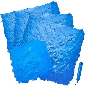 VEVOR Betonstempelmat, 36 x 36 inch en 18 x 18 inch, 4-pack betontextuur, polyurethaan stempelmat voor steentegels, leistenen vloerafdruk, naadloze stempelmat voor beton voor decoratieve buitenruimtes