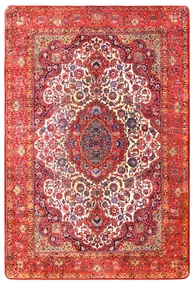 vidaXL Vloerkleed bedrukt oosters 140x200 cm meerkleurig