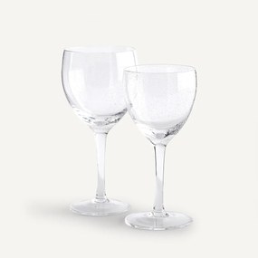 Set van 6 witte wijnglazen, Badia