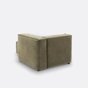 Modulaire longchair van geribd vintage fluweel, Seven