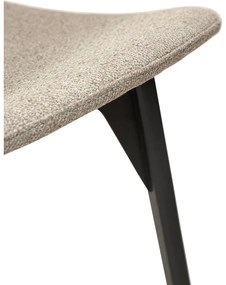 Goossens Eetkamerstoel Bordeaux bruin stof leuning, elegant chic