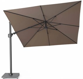 Showroommodel Challenger T2 premium zweefparasol 300x300 cm havanna + voet 90 kg