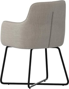 Eetkamerstoel - Arne - stof Bjorn grof geweven creme