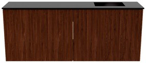 Mondiaz Joya 100cm toiletmeubel ruby met wastafel faye rechts zonder kraangat urban