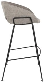 Zuiver Feston Hoge Design Barkruk Grijze Stof