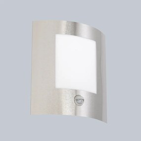 Moderne buitenwandlamp staal bewegingssensor IP44 - Emmerald 1