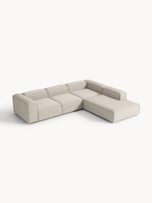 Modulaire hoekbank Lennon van linnenmix (4-zits)