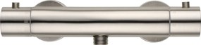 Saqu Essential douche thermostaatkraan 15cm geborsteld staal