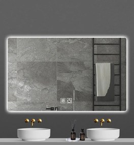 Sanigoods Queen spiegel met verlichting en verwarming 100x60cm
