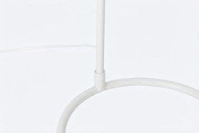 Landelijke Vloerlamp Wit Met Rotan - Sam Staal Wit