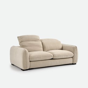 3-zits slaapbank in gemêleerd polyester, met hoofdsteunen, ISLA