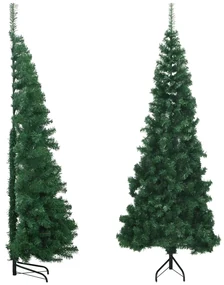 vidaXL Kunstkerstboom hoek 240 cm PVC groen
