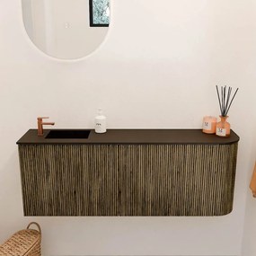 Mondiaz Joya 110cm toiletmeubel ronding rechts dusk met wastafel faye links 1 kraangat urban