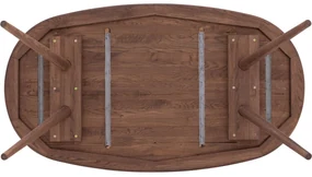 Goossens Eettafel Bjarte, Semi ovaal 220 x 90 cm