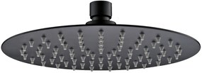 Saqu Essential Slim Hoofddouche Ø25 cm Mat Zwart
