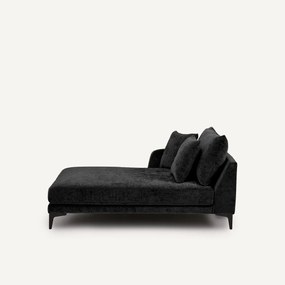 Longchair van fluweelmix, MODERNISTE, ontwerp Emmanuel Gallina
