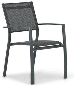 Tuinstoel stapelbaar Aluminium Grijs-antraciet Lifestyle Garden Furniture Sella