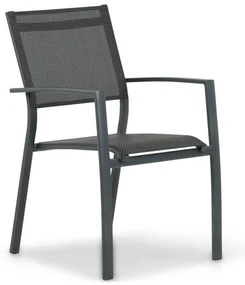 Tuinstoel stapelbaar Aluminium Grijs-antraciet Lifestyle Garden Furniture Sella