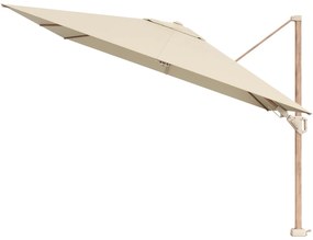 Platinum Challenger Zweefparasol T2 premium - 3x3 m. Champagne Teak