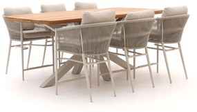 Diningset Bellagio | 6 personen | Tuinset teakhout | 7-delig | Kees Smit Tuinmeubelen
