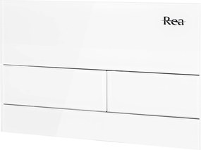 Drukknop voor WC-muurinstallatie K011A-Q Rea T White Glass