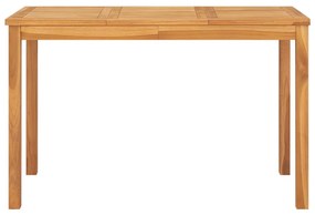 vidaXL Tuintafel 120x70x77 cm massief teakhout