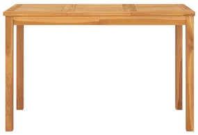 vidaXL Tuintafel 120x70x77 cm massief teakhout