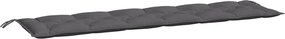 vidaXL Tuinbankkussen 200x50x7 cm oxford stof antracietkleurig