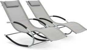 Set van twee tuinschommelstoelen Orlando Garden Point grijs