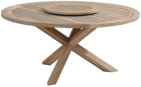 Taste by 4 Seasons Louvre teak tafel  Tuintafel    lichtgrijs weerbestendig