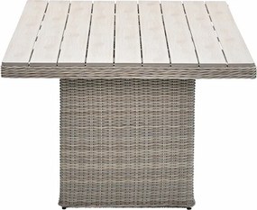 Garden Impressions Tennessee lounge dining tafel 180x100 cm vintage willow - light teak vironwood
