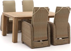 + 15% kassakorting | Diningset Intenso  | 4 personen | Tuinset teakhout | 5-delig | Kees Smit Tuinmeubelen