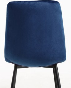 Set 4 Liny Fluwelen Stoelen