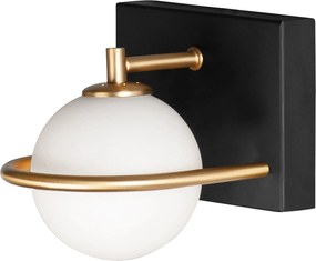 WANDLAMP APP1220-1W Zwart Goud